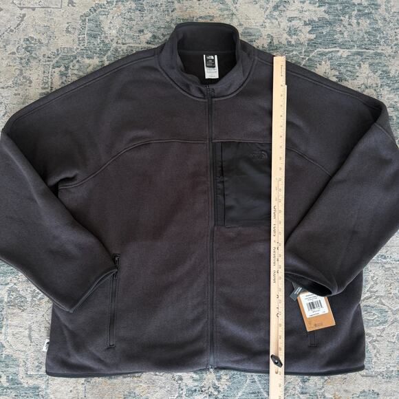 The North Face Big Front Range Fleece Jacket Mens 3X Black Heather Full Zip - Picture 7 of 9